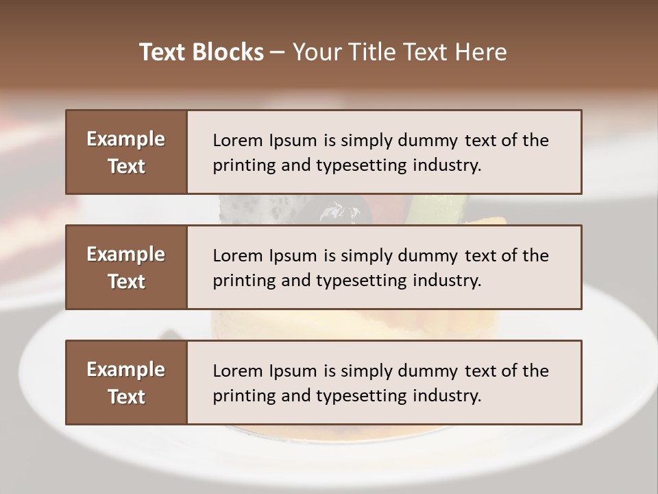 Chocolate Cut Slice PowerPoint Template