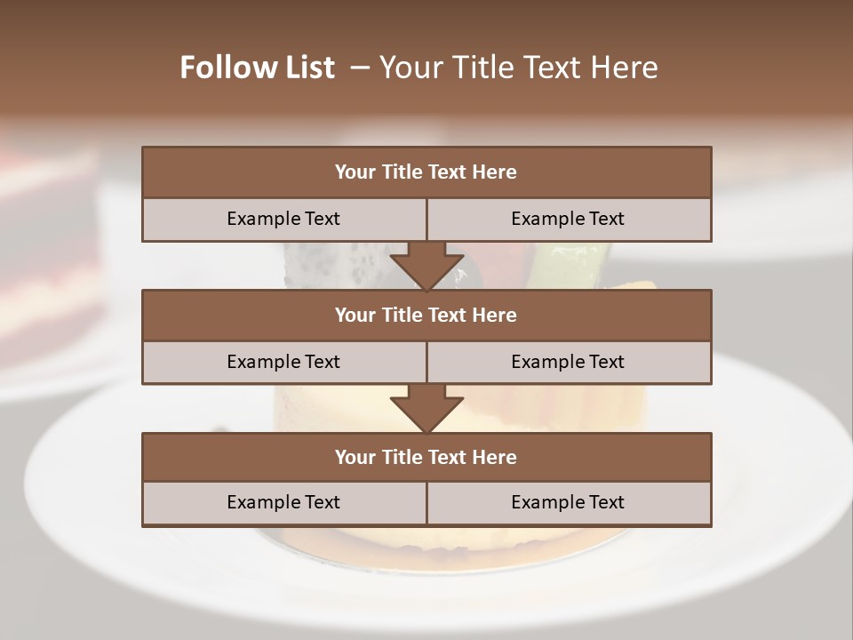 Chocolate Cut Slice PowerPoint Template