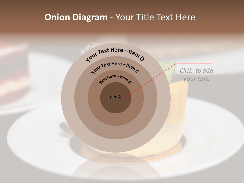Chocolate Cut Slice PowerPoint Template