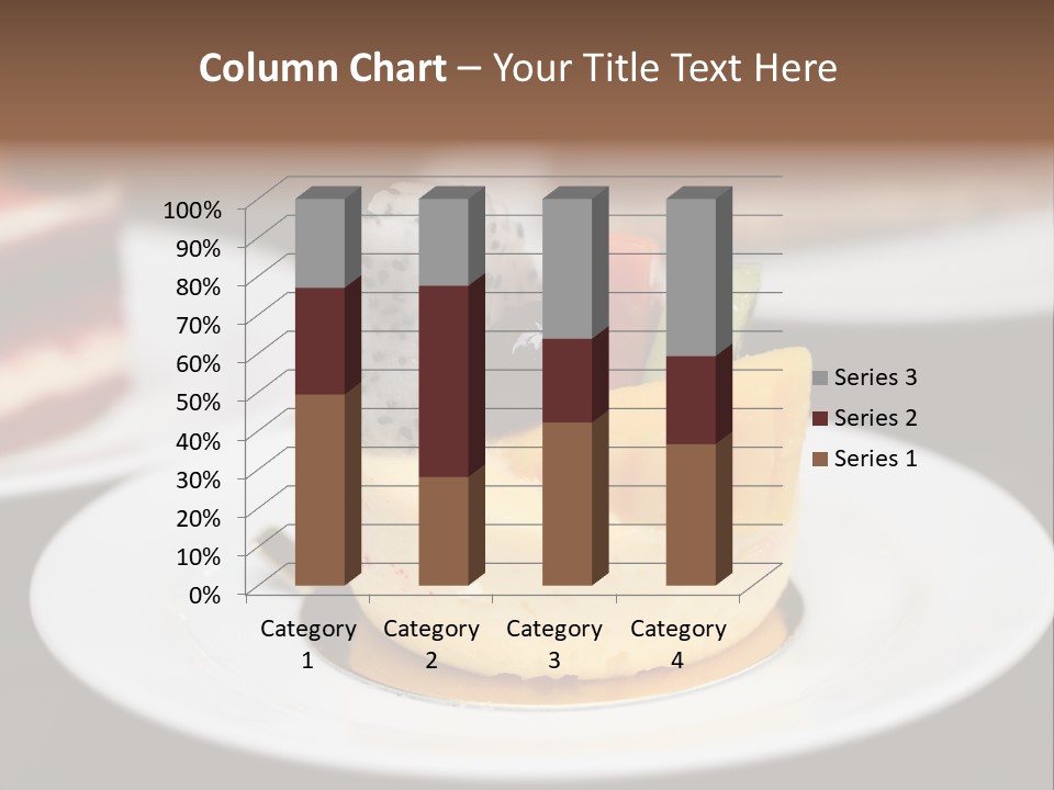 Chocolate Cut Slice PowerPoint Template