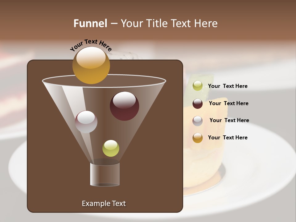 Chocolate Cut Slice PowerPoint Template