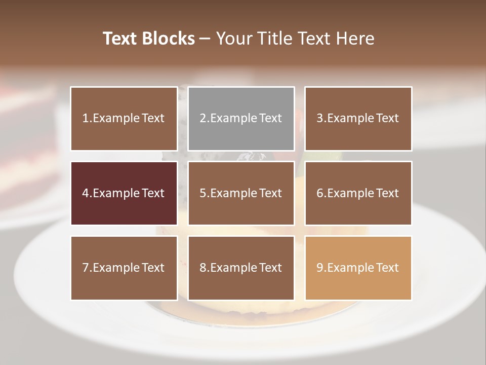Chocolate Cut Slice PowerPoint Template