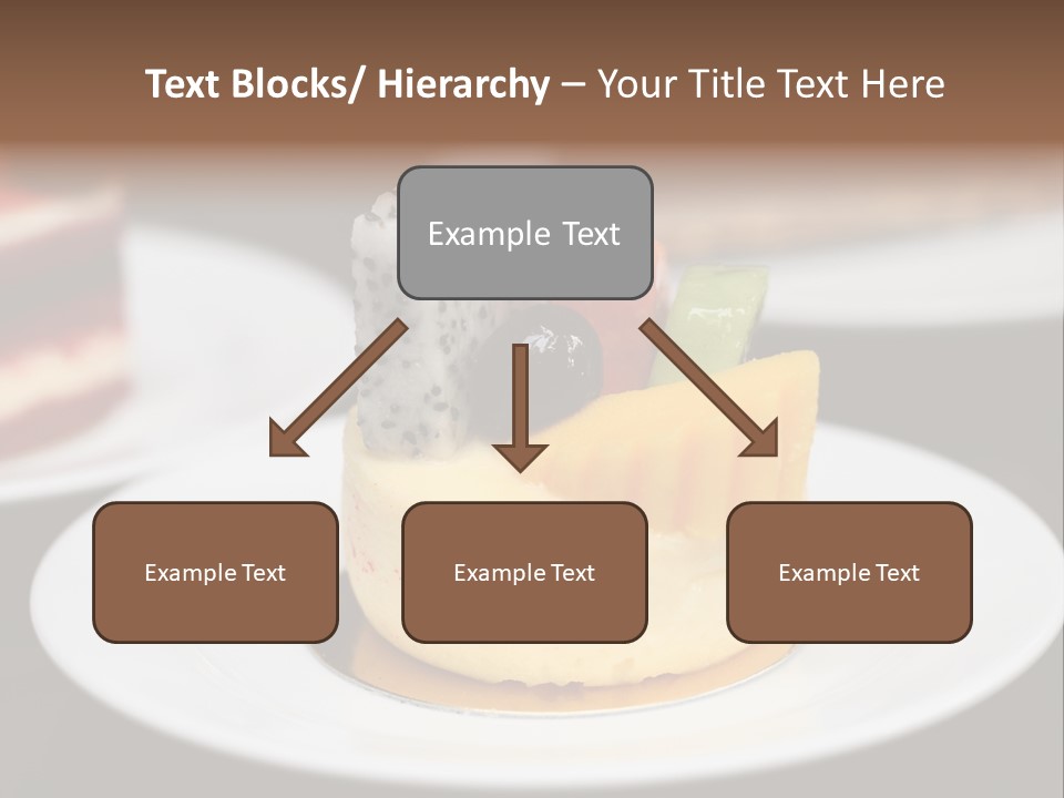 Chocolate Cut Slice PowerPoint Template