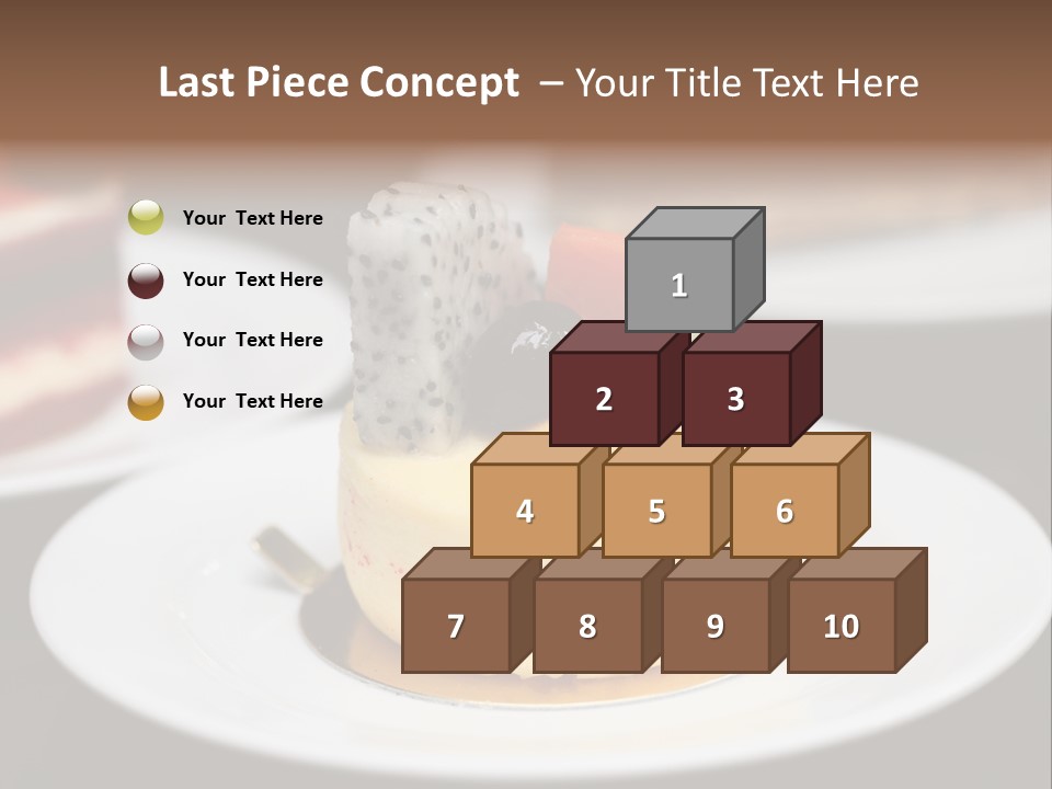Chocolate Cut Slice PowerPoint Template
