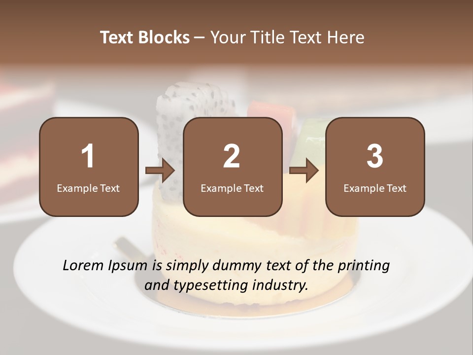 Chocolate Cut Slice PowerPoint Template