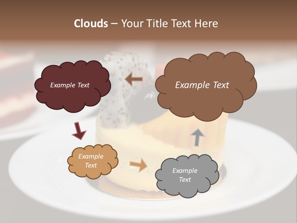 Chocolate Cut Slice PowerPoint Template