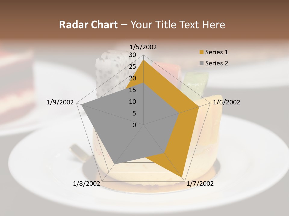 Chocolate Cut Slice PowerPoint Template