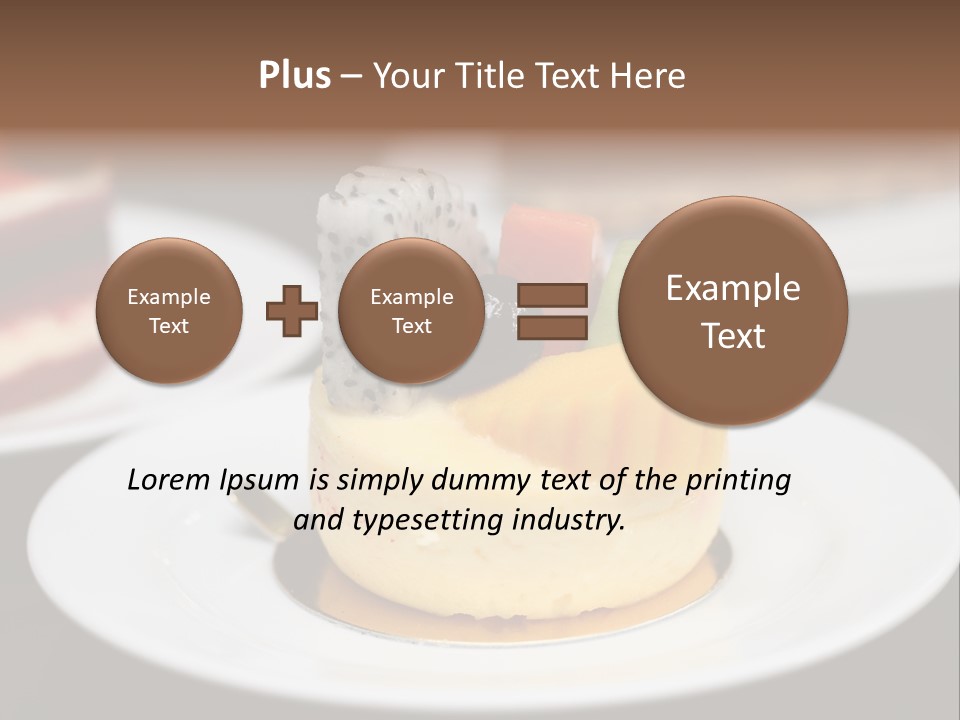 Chocolate Cut Slice PowerPoint Template