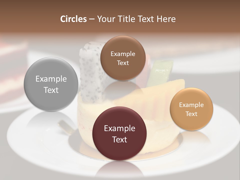 Chocolate Cut Slice PowerPoint Template