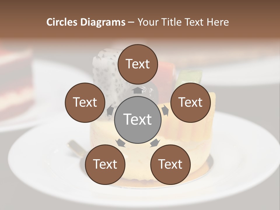 Chocolate Cut Slice PowerPoint Template