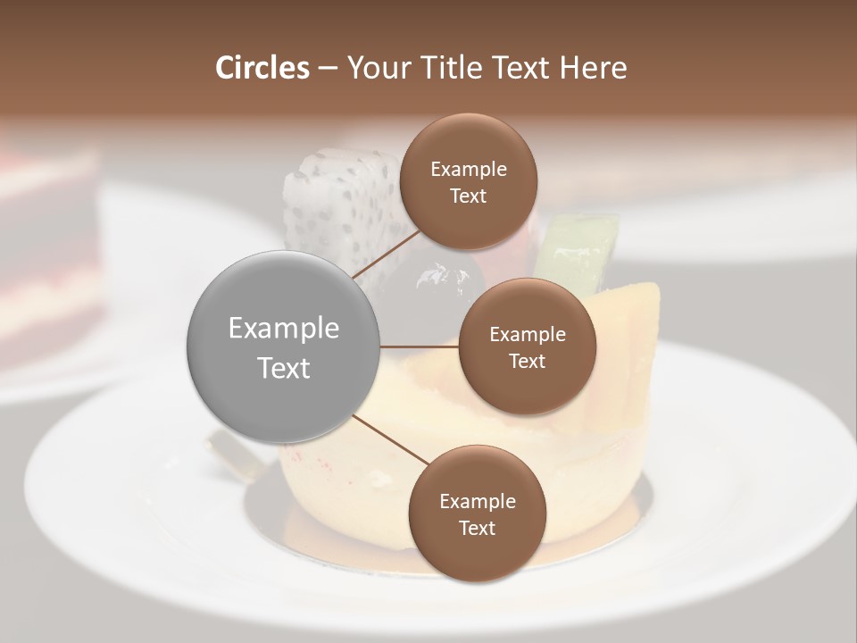 Chocolate Cut Slice PowerPoint Template