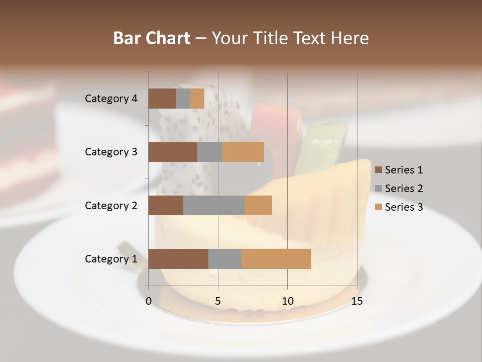 Chocolate Cut Slice PowerPoint Template