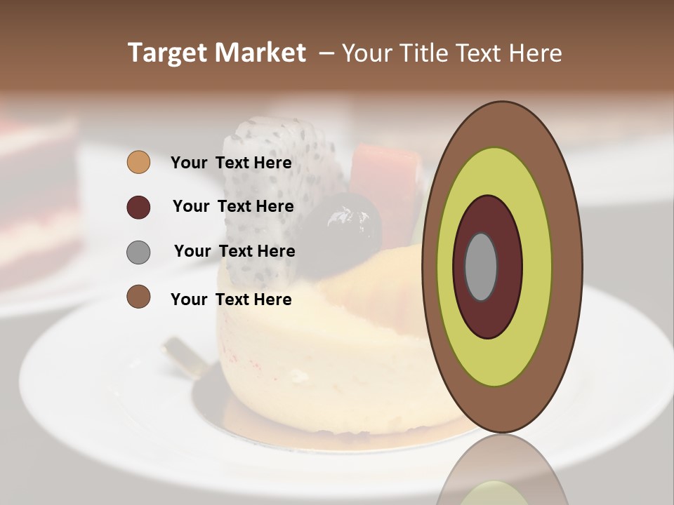 Chocolate Cut Slice PowerPoint Template