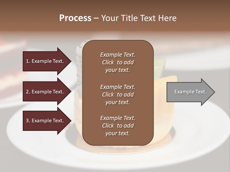 Chocolate Cut Slice PowerPoint Template