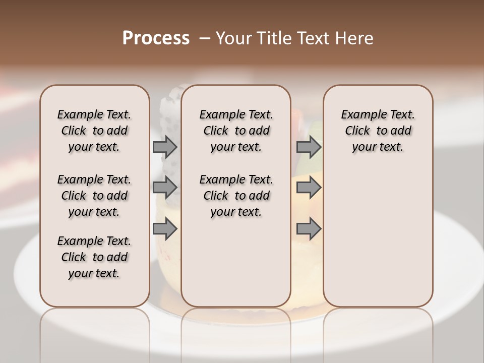Chocolate Cut Slice PowerPoint Template