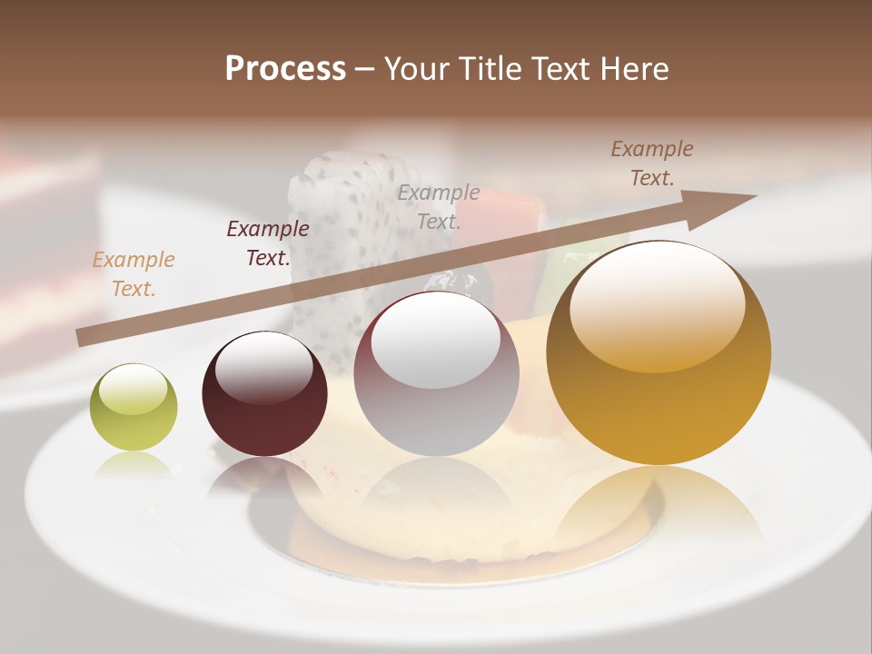 Chocolate Cut Slice PowerPoint Template