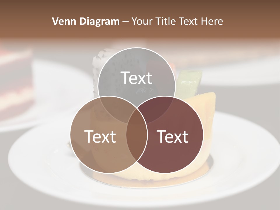 Chocolate Cut Slice PowerPoint Template