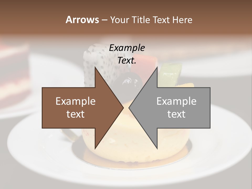 Chocolate Cut Slice PowerPoint Template