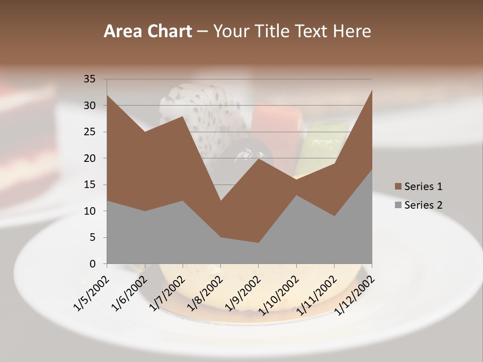 Chocolate Cut Slice PowerPoint Template