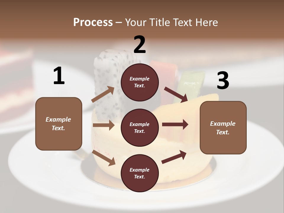 Chocolate Cut Slice PowerPoint Template