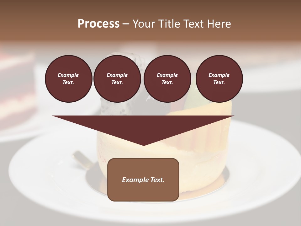 Chocolate Cut Slice PowerPoint Template