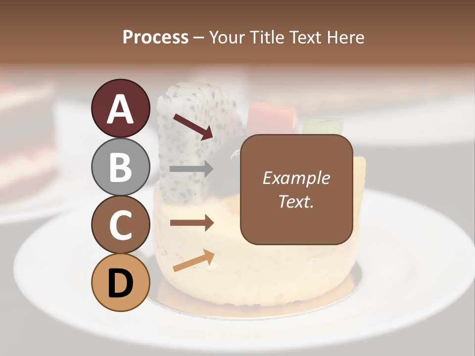 Chocolate Cut Slice PowerPoint Template
