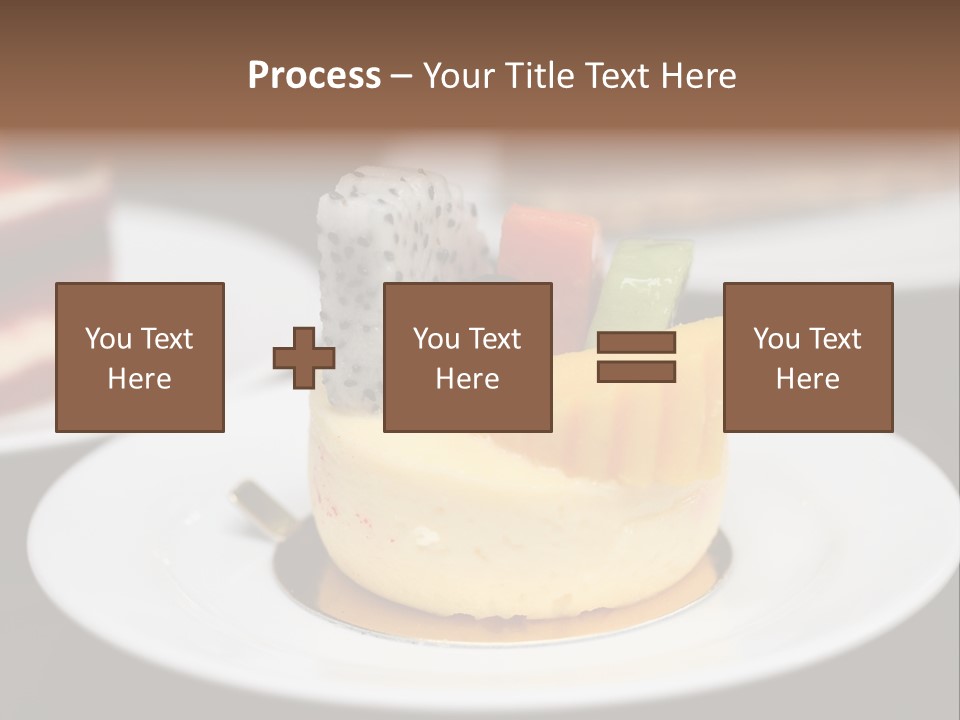 Chocolate Cut Slice PowerPoint Template