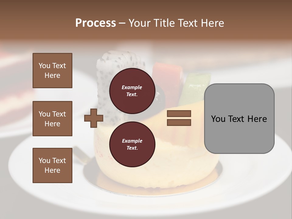 Chocolate Cut Slice PowerPoint Template