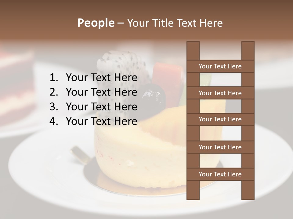 Chocolate Cut Slice PowerPoint Template