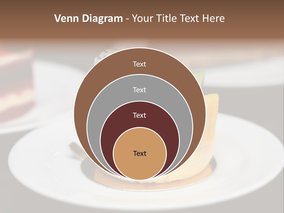 Chocolate Cut Slice PowerPoint Template