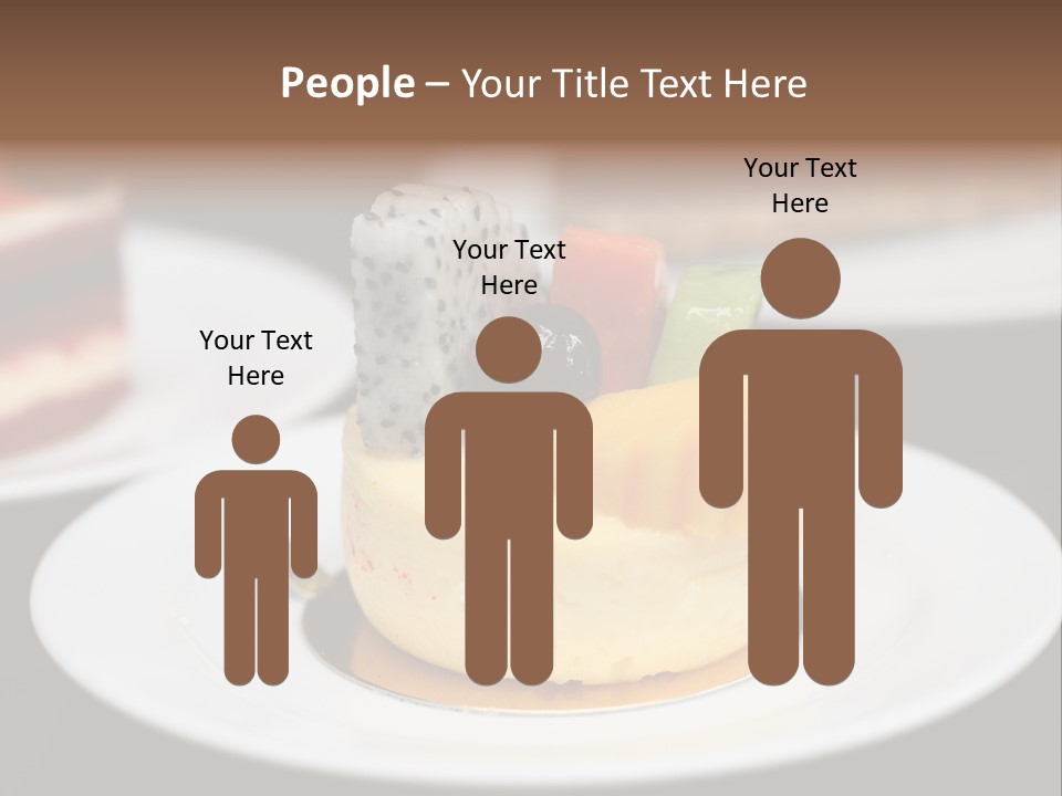 Chocolate Cut Slice PowerPoint Template