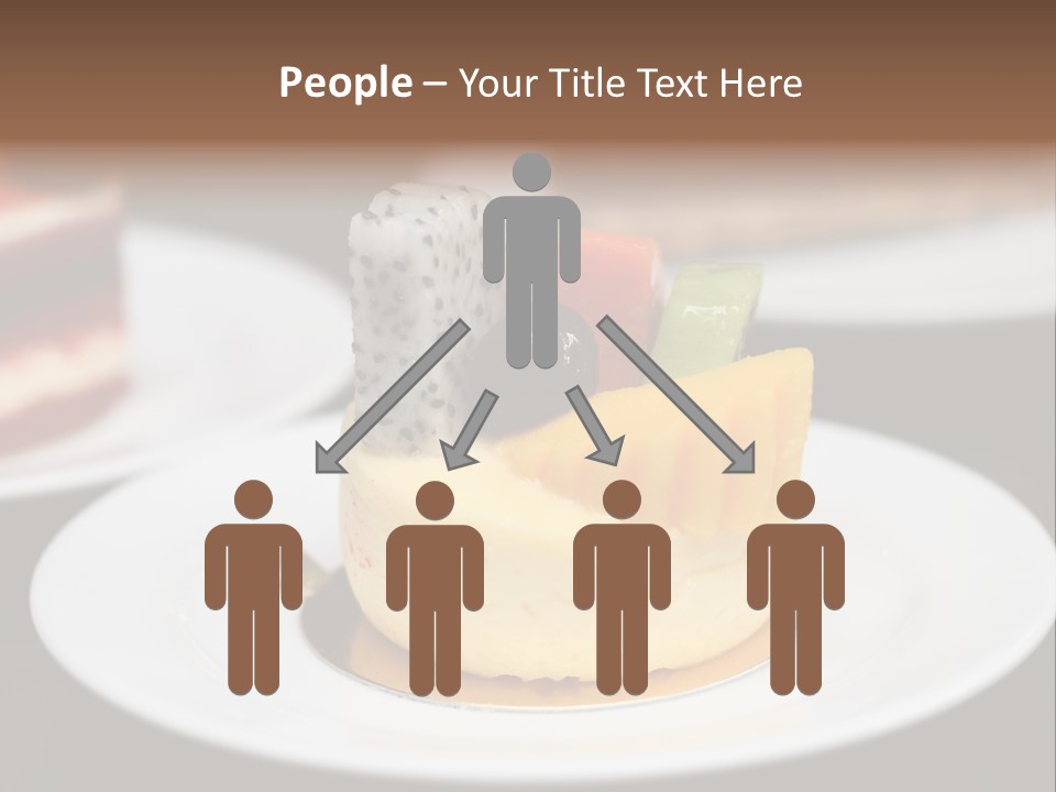 Chocolate Cut Slice PowerPoint Template