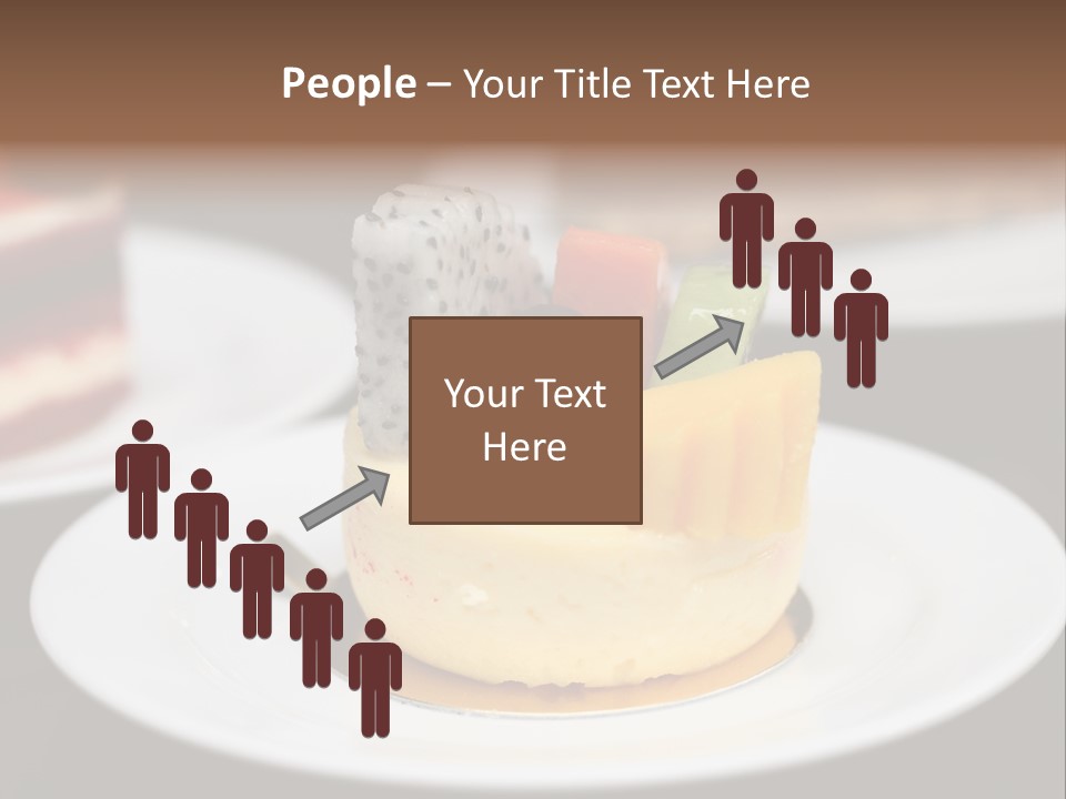 Chocolate Cut Slice PowerPoint Template