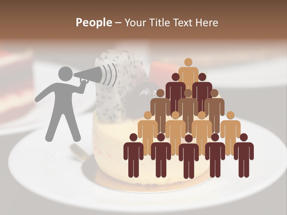 Chocolate Cut Slice PowerPoint Template