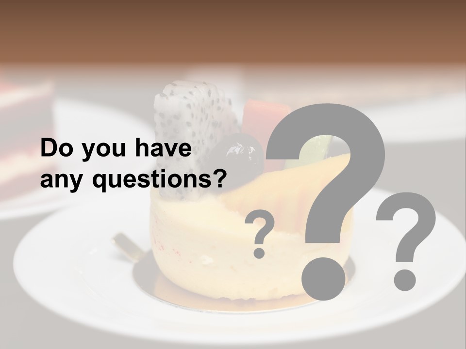 Chocolate Cut Slice PowerPoint Template