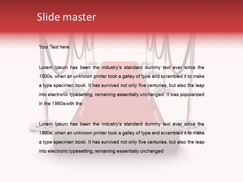 Red Glory Lifestyle PowerPoint Template