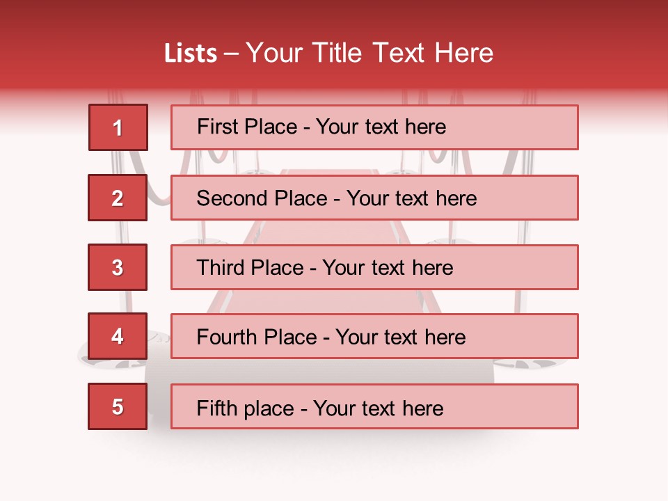 Red Glory Lifestyle PowerPoint Template