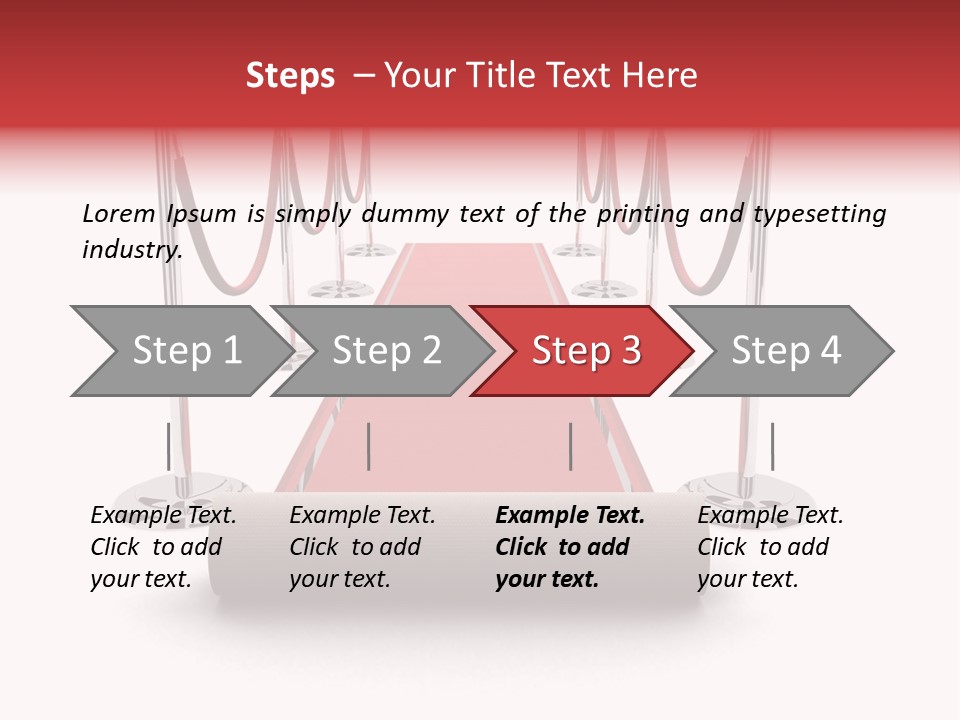 Red Glory Lifestyle PowerPoint Template