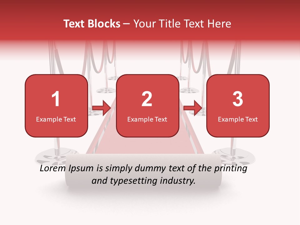 Red Glory Lifestyle PowerPoint Template