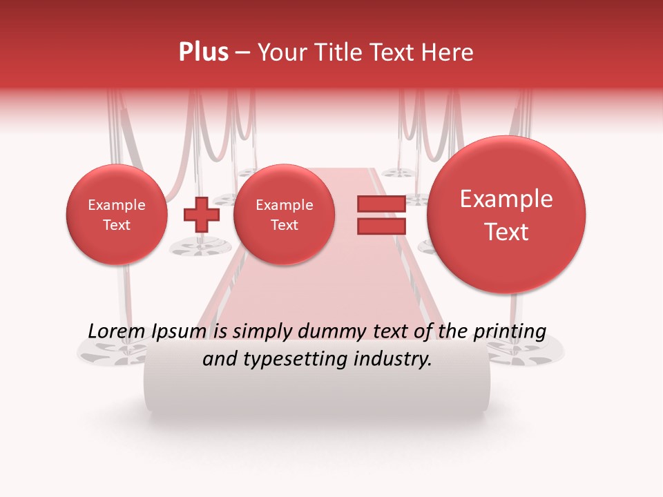 Red Glory Lifestyle PowerPoint Template