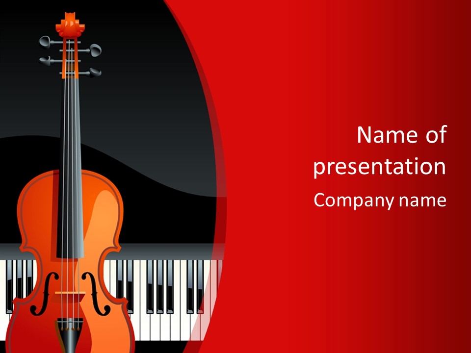 Score Cord Orchestra PowerPoint Template