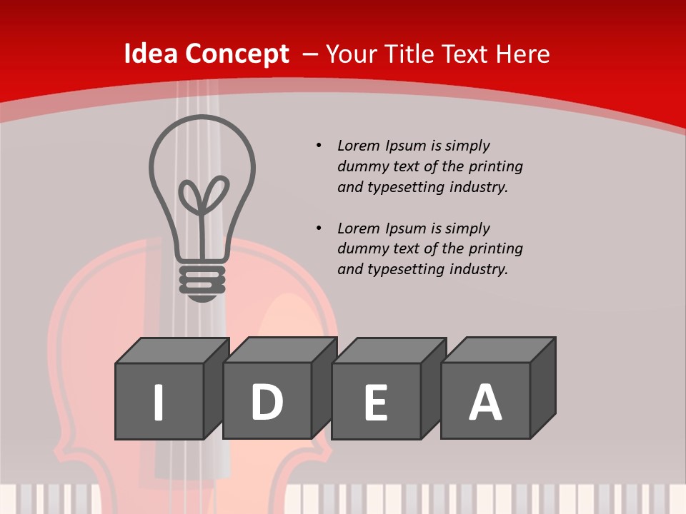 Score Cord Orchestra PowerPoint Template