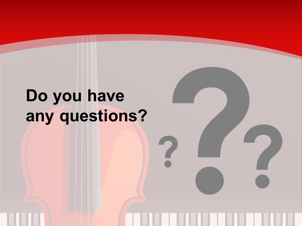 Score Cord Orchestra PowerPoint Template