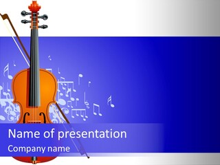 Adagio Viola Cord PowerPoint Template