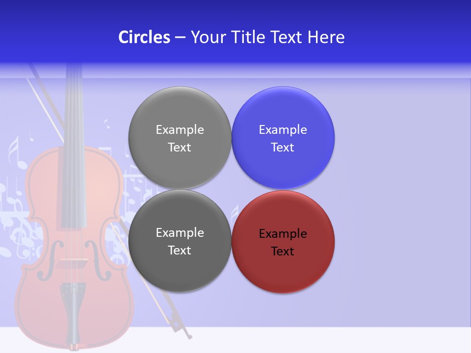 Adagio Viola Cord PowerPoint Template