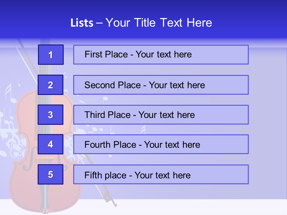 Adagio Viola Cord PowerPoint Template