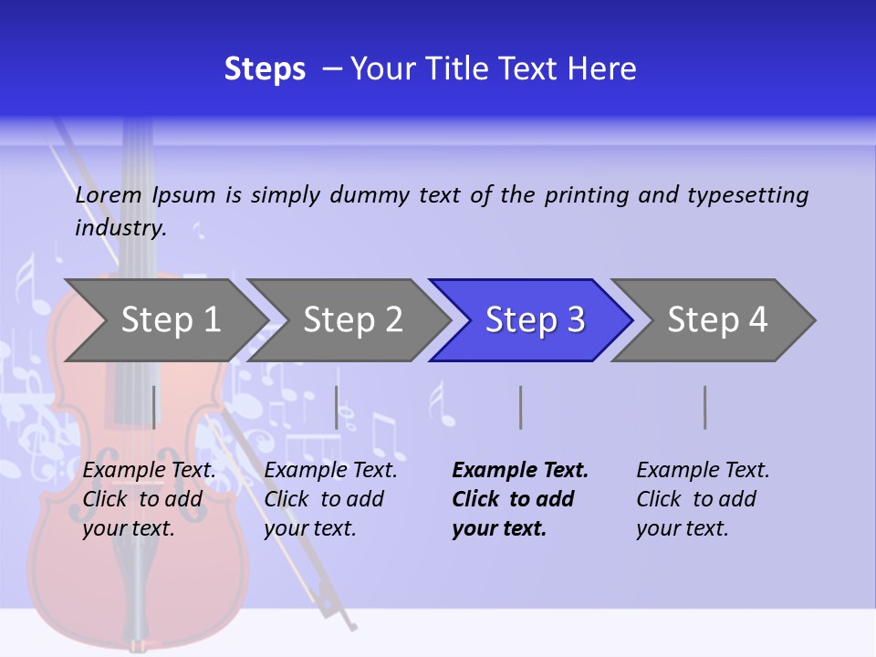 Adagio Viola Cord PowerPoint Template