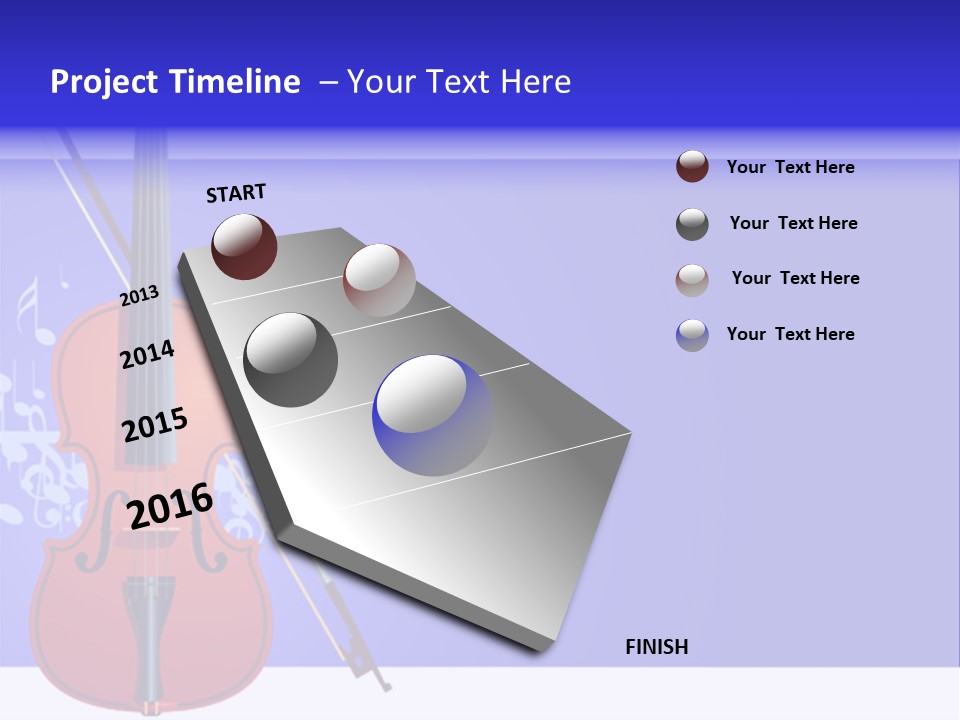 Adagio Viola Cord PowerPoint Template