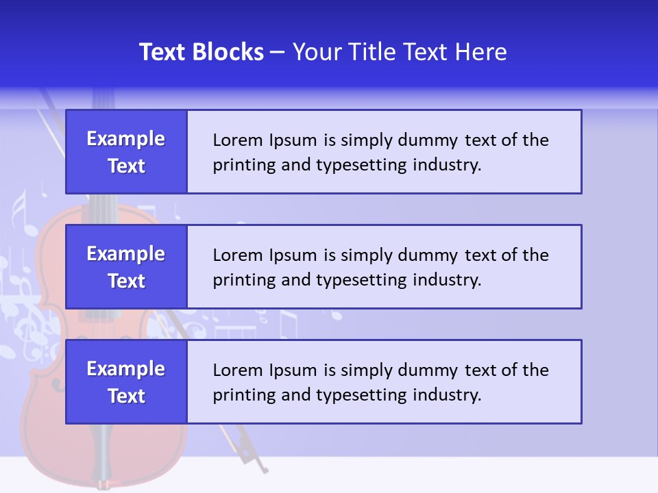 Adagio Viola Cord PowerPoint Template