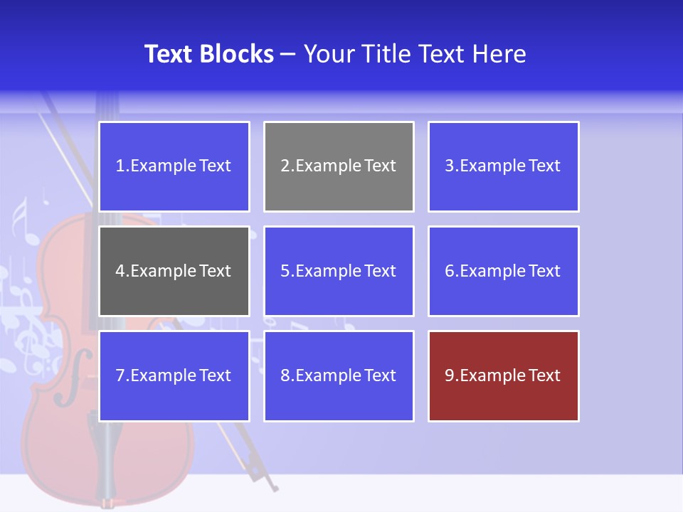 Adagio Viola Cord PowerPoint Template